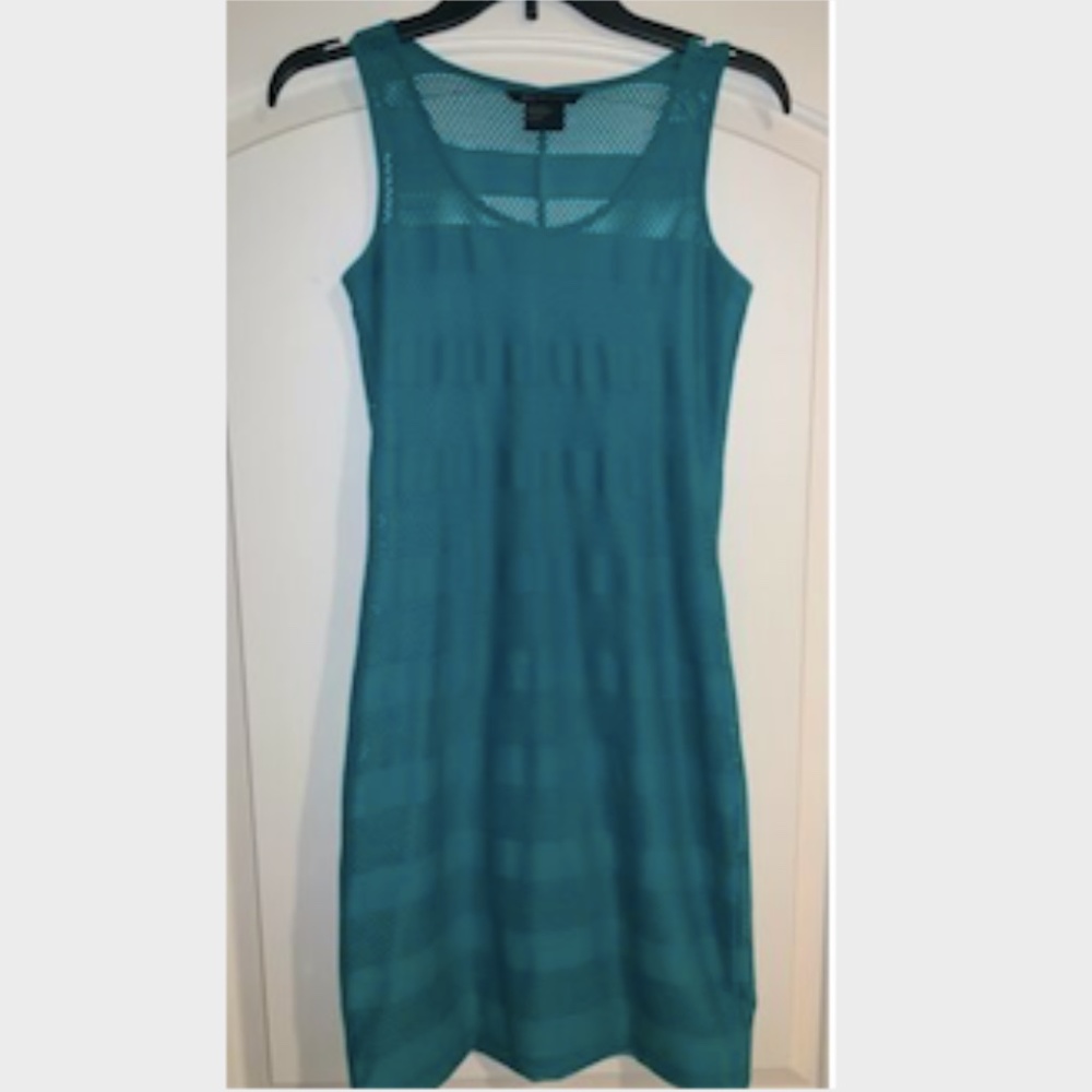 Armani Exchange MESH STRIPE DRESS